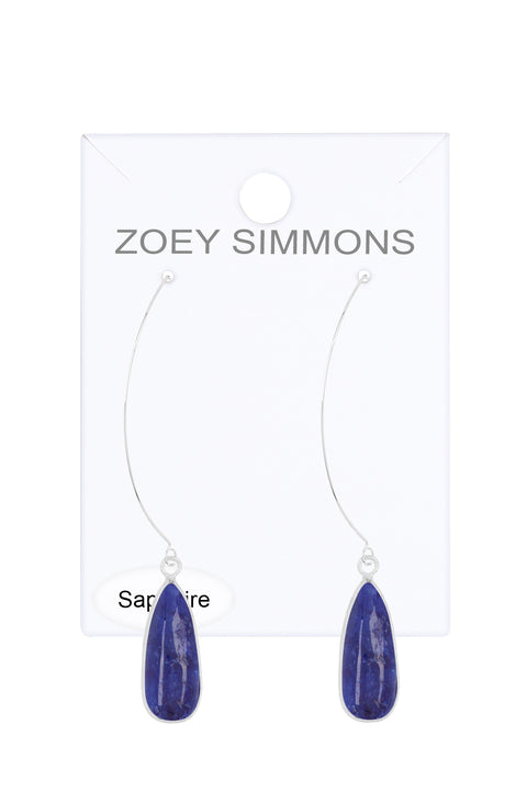 Sapphire Threader Drop Earrings - SF