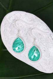 Amazonite Teardrop Earrings - SF