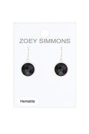 Hematite Round Earrings - SF