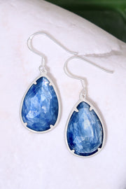 Kyanite Fancy Cut Drop Earrings - SF