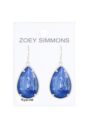 Kyanite Fancy Cut Drop Earrings - SF