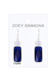 London Blue Crystal Drop Earrings - SF