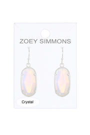 Moonstone Crystal Drop Earrings - SF