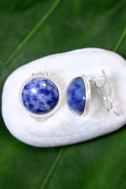 Lapis Clip On Earrings - SF