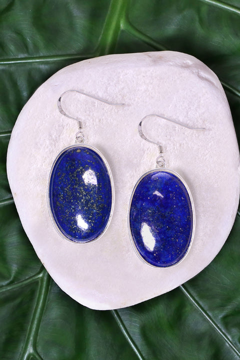 Lapis Statement Earrings - SF