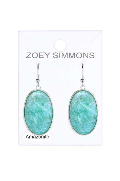 Amazonite Statement Earrings - SF