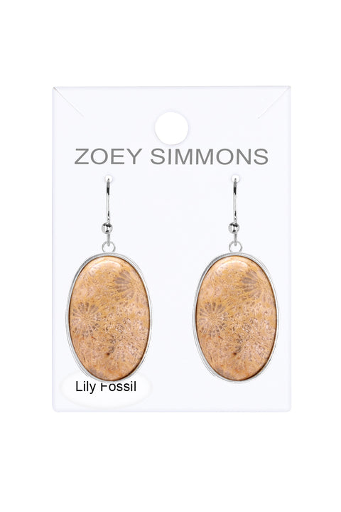 Lily Fossil Statement Earrings - SF