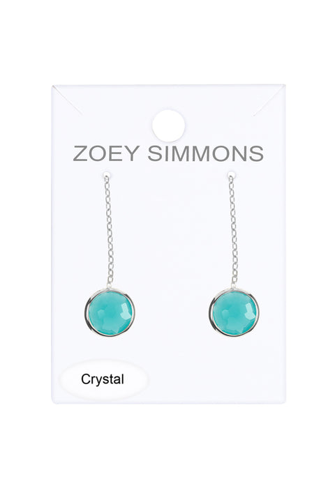 Amazonite Crystal Threader Earrings - SF