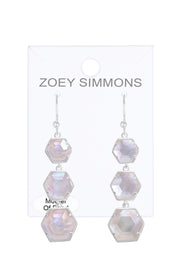 Mother Of Pearl Statement Earrings - SF