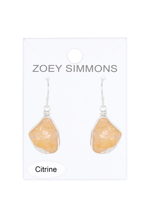 Citrine Drop Earrings - SF