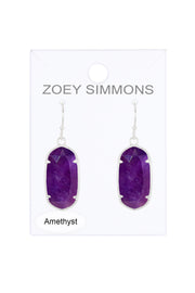 Amethyst Casey Drop Earrings - SF