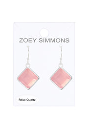Rose Quartz Rachel Drop Earrings - SF