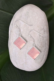 Rose Quartz Rachel Drop Earrings - SF