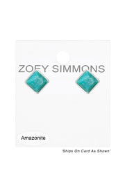 Amazonite Rachel Post Earrings - SF