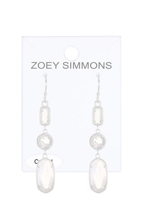 Moonstone Crystal Danielle Earrings - SF