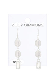 Moonstone Crystal Eva Earrings - SF
