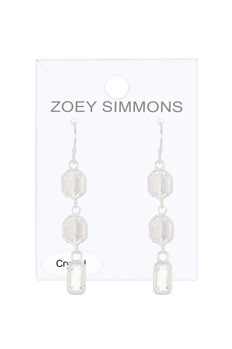 Moonstone Crystal Eva Earrings - SF