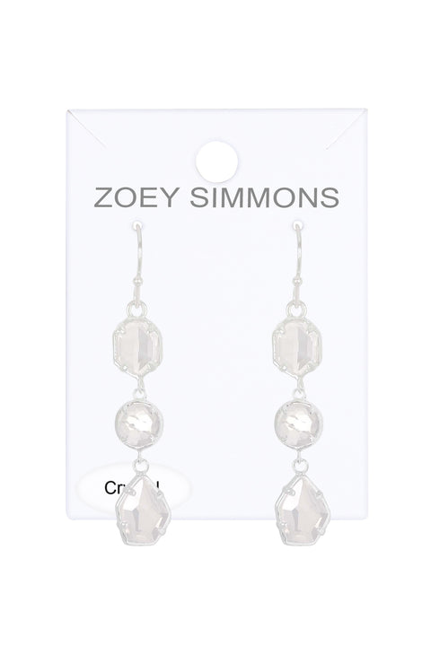 Moonstone Crystal Rachel Earrings - SF