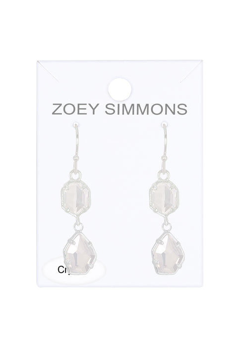 Moonstone Crystal Victoria Earrings - SF