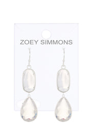 Moonstone Crystal Georgia Earrings - SF