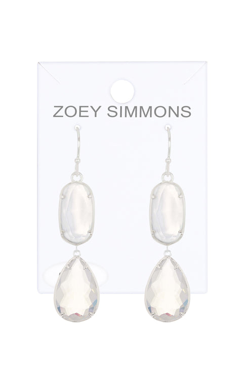 Moonstone Crystal Georgia Earrings - SF