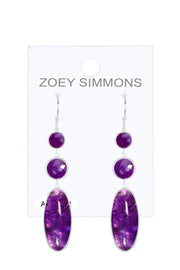 Amethyst Angelica Statement Earrings - SF