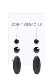 Hematite Angelica Statement Earrings - SF