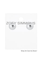 Sterling Silver 7mm Round Post Earrings - SS