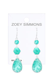 Amazonite Statement Earrings - SF