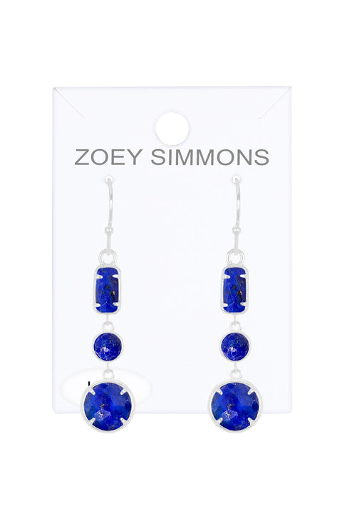 Lapis Drop Earrings - SF