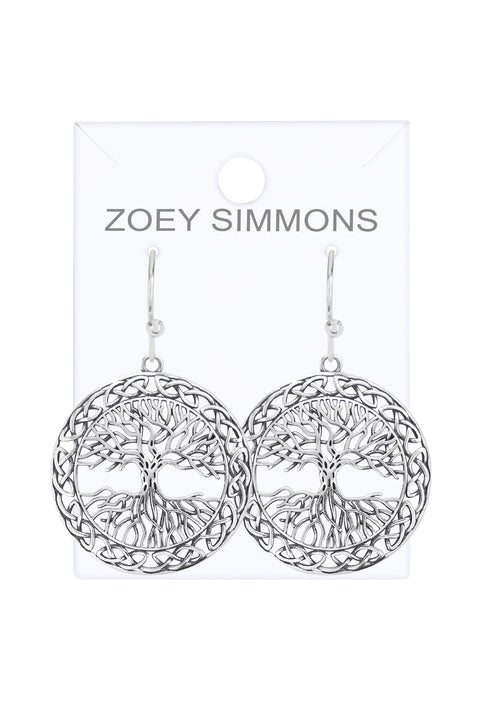 Tree Of Life Drop Earrings - SF