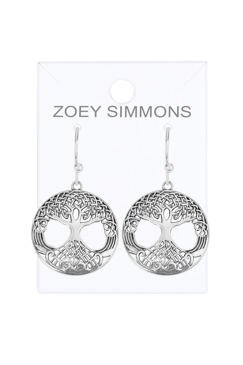 Tree Of Life Drop Earrings - SF