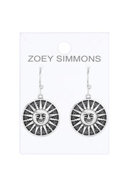 Aztec Sun Drop Earrings - SF