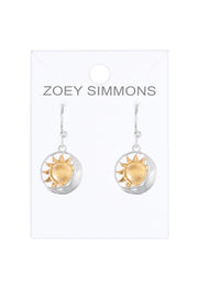 Sun & Moon Drop Earrings - SF