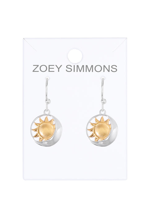 Sun & Moon Drop Earrings - SF