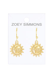 Sun & Moon Drop Earrings - GF