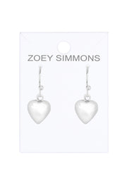 Polished Heart Earrings - SF