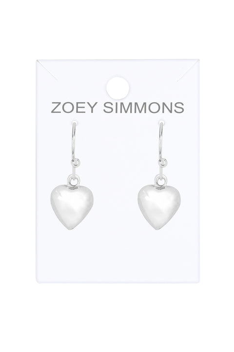 Polished Heart Earrings - SF