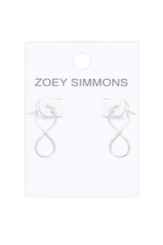 Sterling Silver Infinity Hoop Earrings - SS