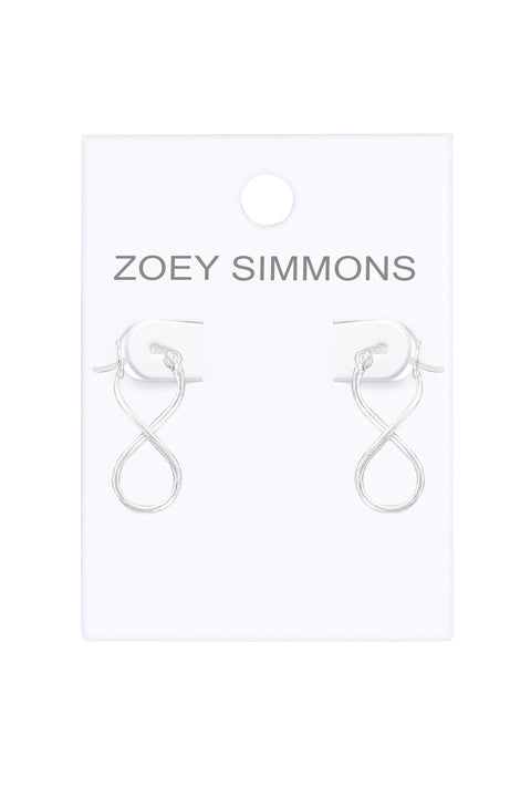Sterling Silver Infinity Hoop Earrings - SS