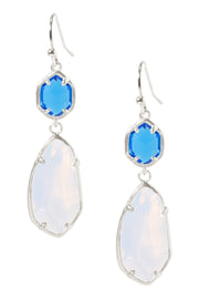 Moonstone Crystal Hanging Drop Earrings - SF