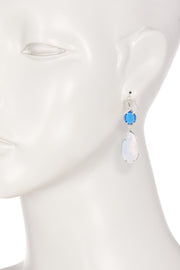 Moonstone Crystal Hanging Drop Earrings - SF