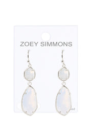 Moonstone Crystal Hanging Drop Earrings - SF
