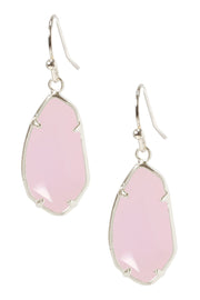 Rose Crystal Fancy Cut Drop Earrings - SF