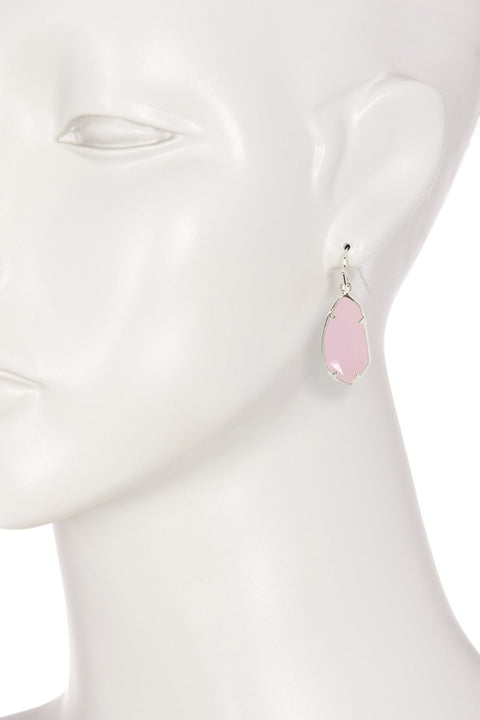 Rose Crystal Fancy Cut Drop Earrings - SF
