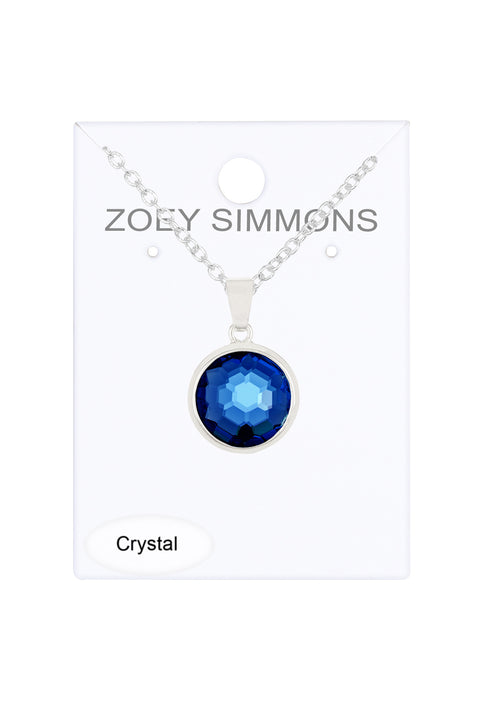 London Blue Crystal Necklace - SF