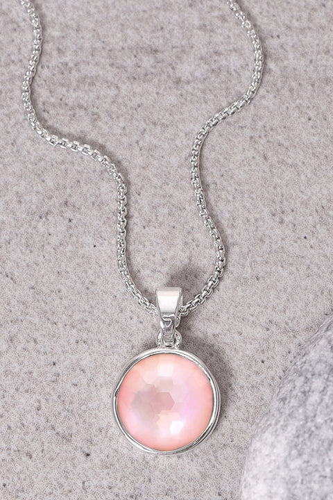 Pink Mother Of Pearl Necklace - SF