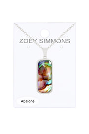 Abalone & Quartz Pendant Necklace - SF
