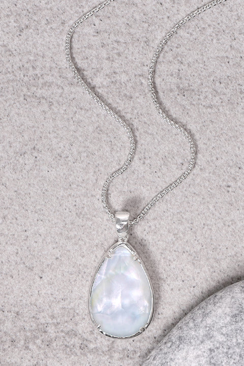 Mother Of Pearl Pendant Necklace - SF