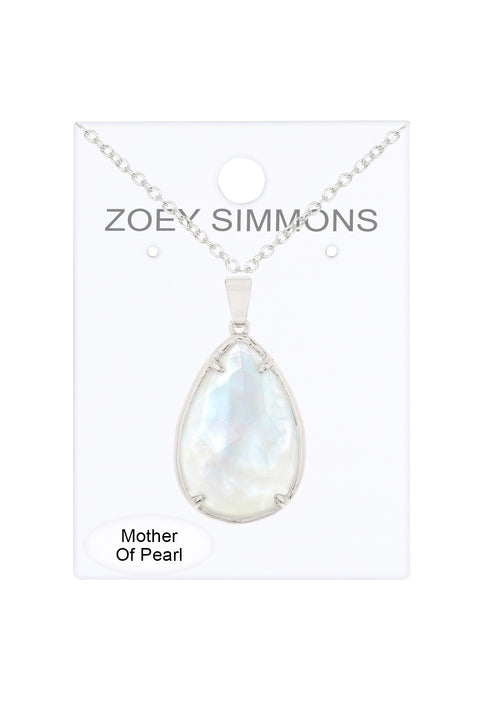 Mother Of Pearl Pendant Necklace - SF